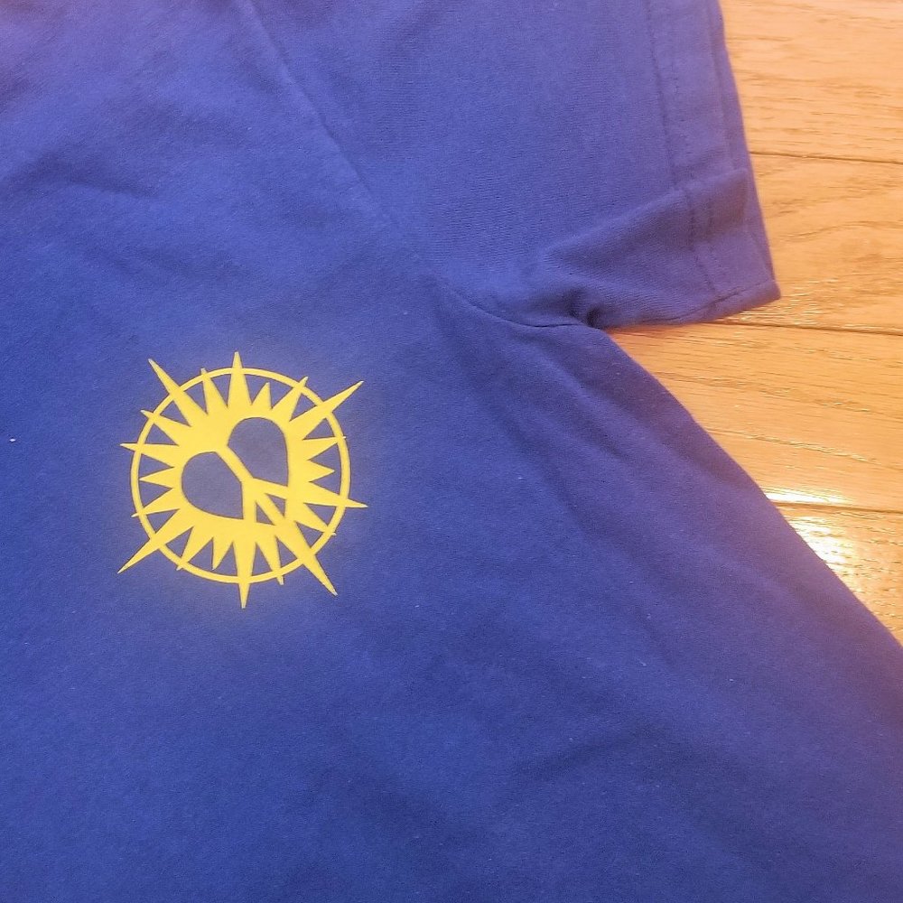 Cobalt Blue short sleeved Martial Arts Themed Tee - Picture 3 of 6